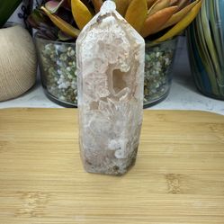 Flower Agate With Druzy 