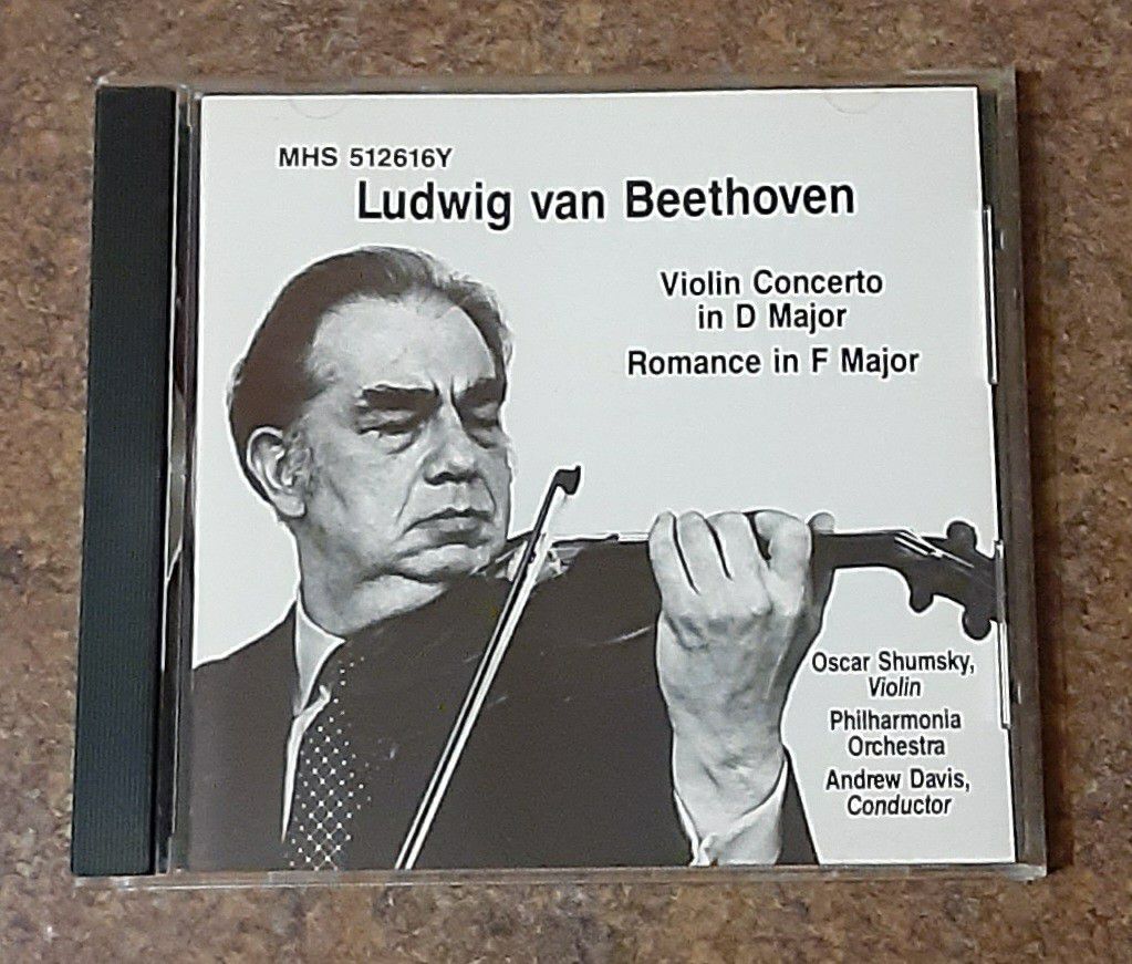 Beethoven Violin Concerto In D Major Compact Disc Music CD