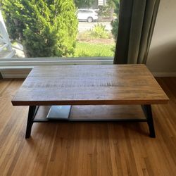 Wooden coffee table 