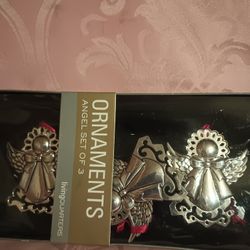 3 Metal Angels Ornaments
