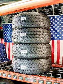 ⭐️ USED TIRES 275/65R20 BRIDGESTONE DUELER A/T ASCENT Ride Comfort-Focused 10PR LOAD E Tires Good on Street/Highway LT275/65R20