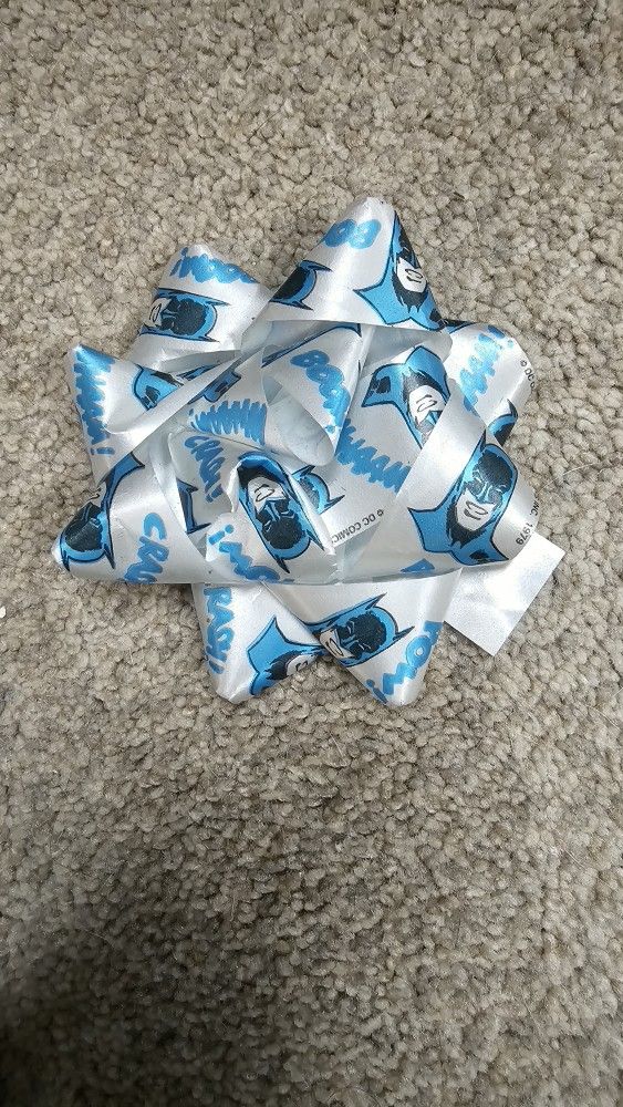 Vintage 1979 Batman Stick On Gift Bow