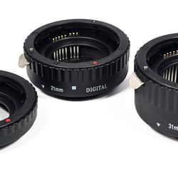 MINT Macro AF Extension Tubes for Canon C-AF 13mm - 21mm - 31mm for Canon DSLR Cameras