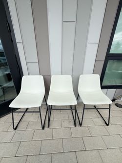 Ashley White Bucket Chairs  ($50 for all 3!)