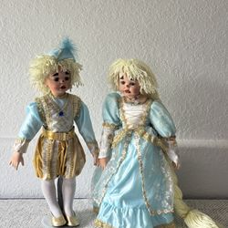 Treasury Collection Paradise Galleries Ragtime Princess Molly and Prince Matthew Porcelain Dolls