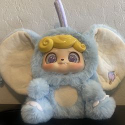 Qkid Animal Preschool Blueberry Elephant Vinyl Plush Keychain Blind Box