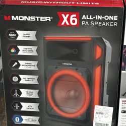 Monster X6 All-in-One PA Bluetooth Speaker