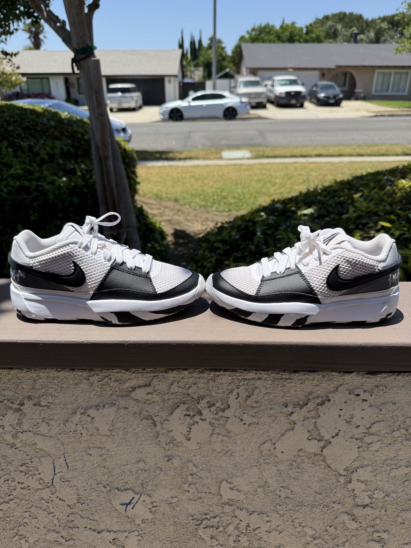 Nike Ja 1 'Scratch 2.0' Panda Black Sneakers