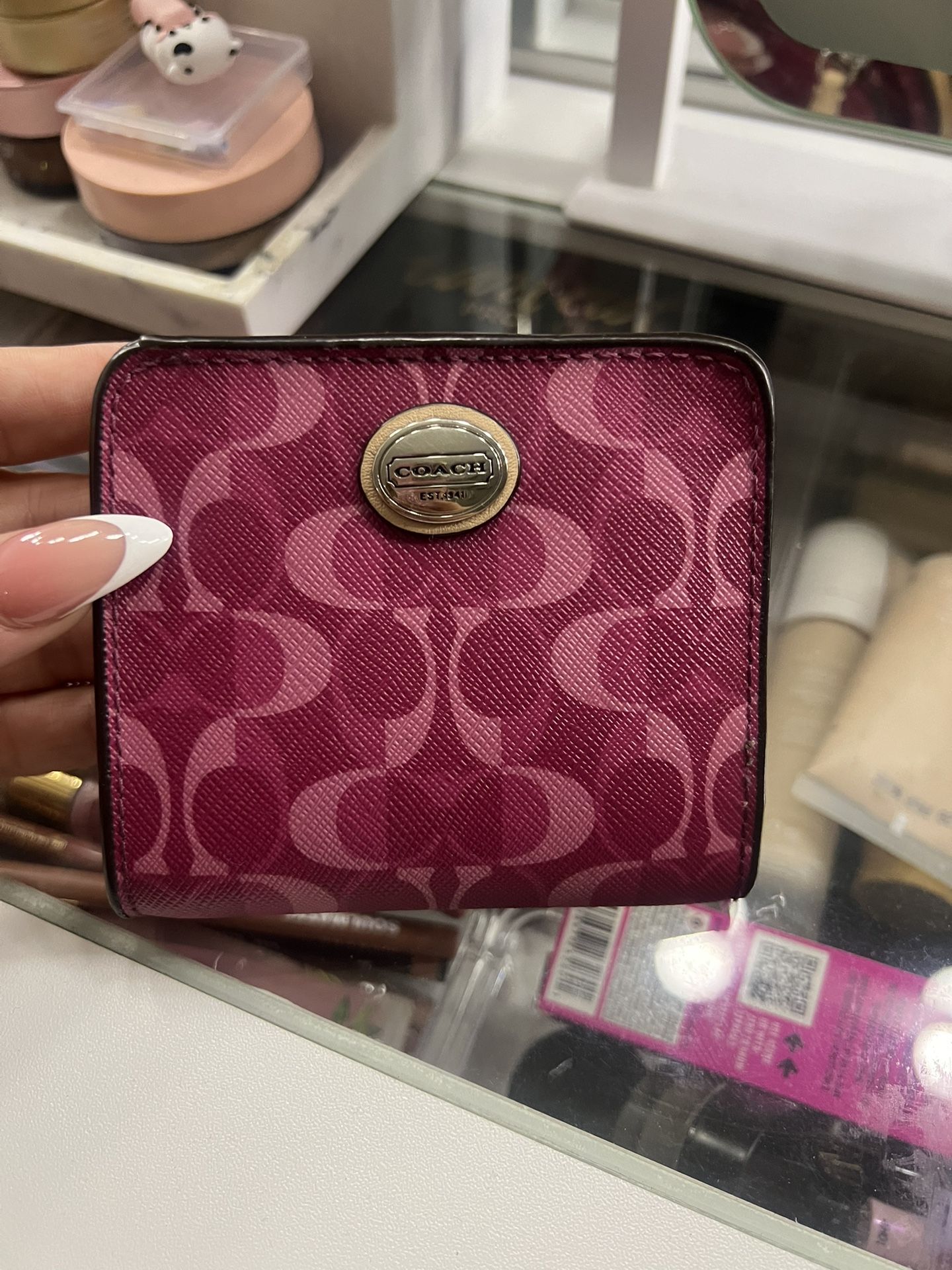 Pink Coach Wallet