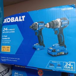 Kobalt New Kit Drill And Impact Batteries And Charger 
