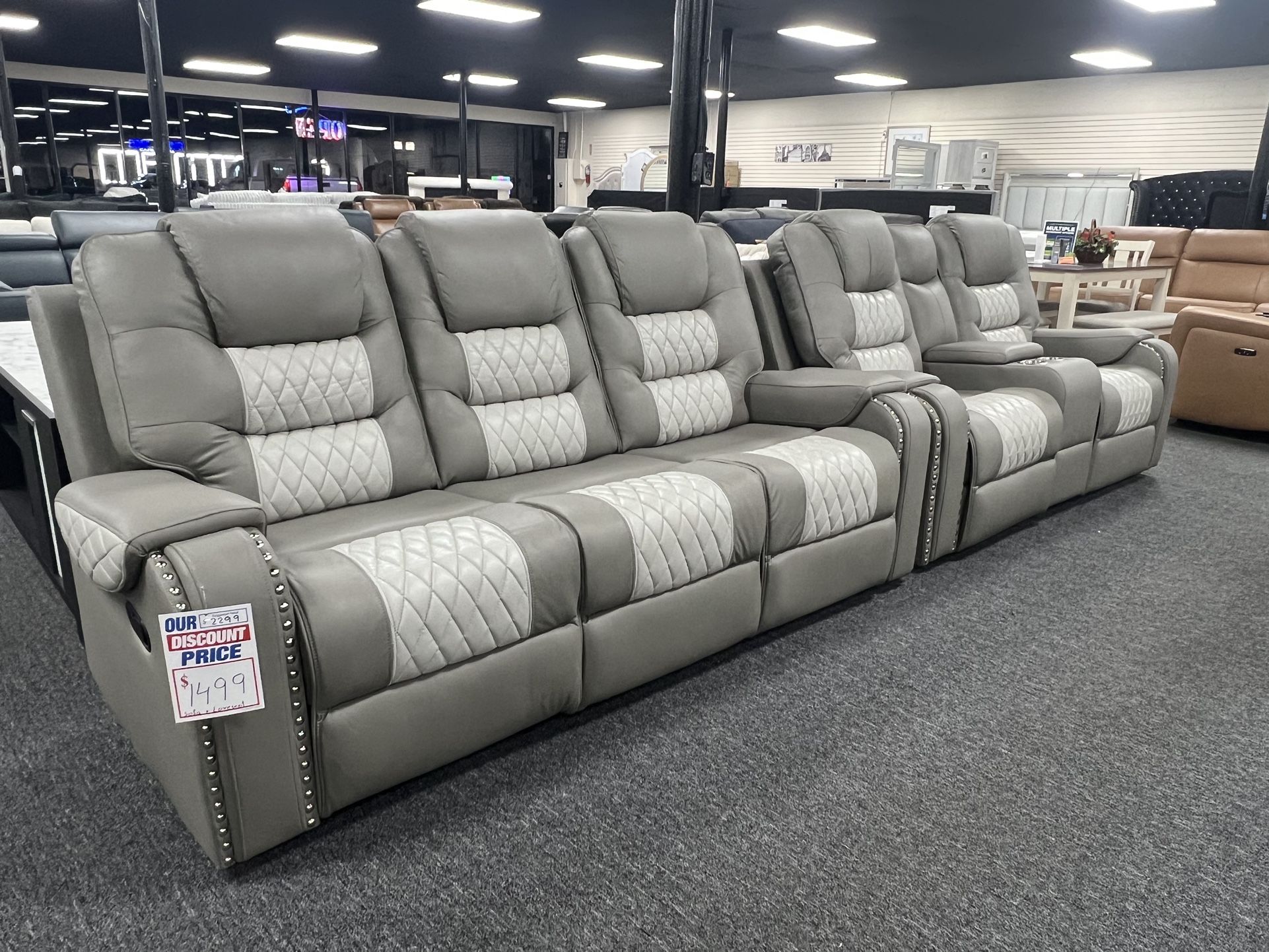 New Manual Recliner Sofa & Loveseat Set. Delivery & Set Up Available