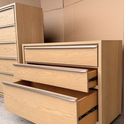 42" Solid Wood Dresser and Nightstand Set