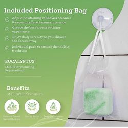 Shower Steamers Aromatherapy for Women and Men, 12 Pack Long Lasting Essential Oil Infused Shower Bomb Aromatherapy for Stress Release & Relaxation, M