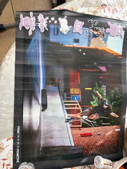 Franky primitive skateboard team poster signed