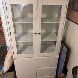 Wayfair White Pantry/Bookshelf 
