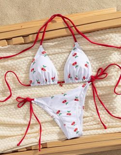 cherry bikini set