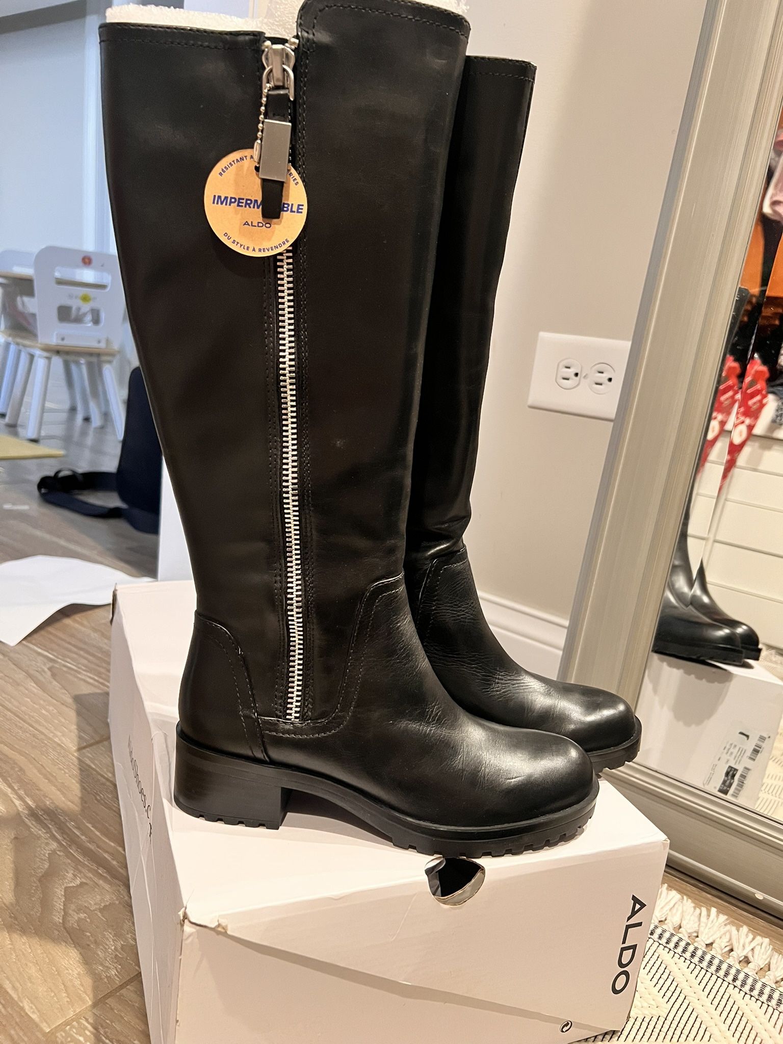 New Aldo Leather Boots Women