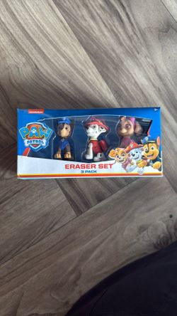 Paw Patrol Eraser Set  Pack of 3