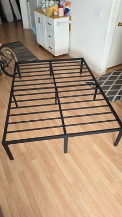 Full Size Bed Frame 14" High Metal Platform