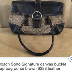 Authentic Coach Soho Signature Canvas Hangbag