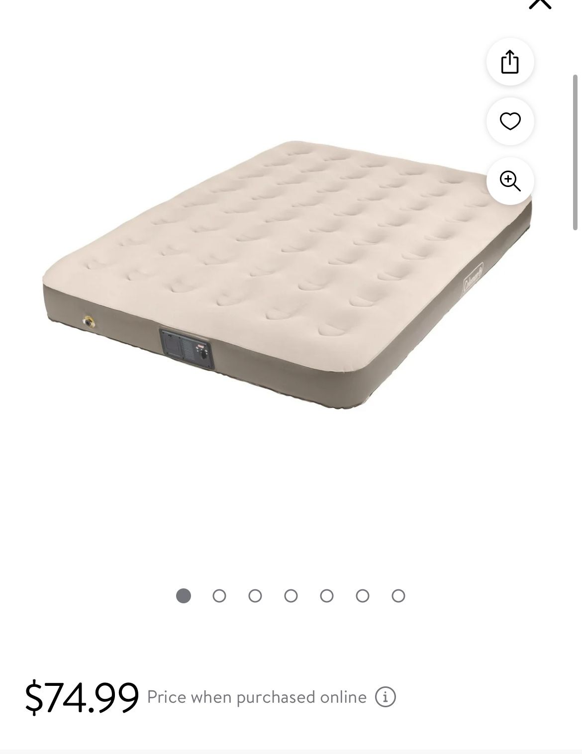Coleman QuickBed Elite 9.5” Extra-High Airbed with 4D Built-In Pump, Queen
