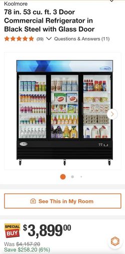 3 Door Commercial Refrigerator