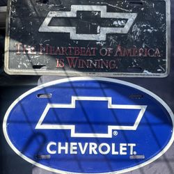 Chevrolet Sign Plates 