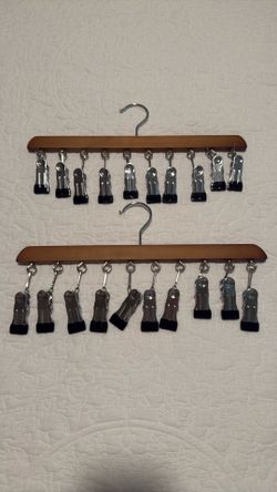 2 Wood  Hangers for Baseball Hats