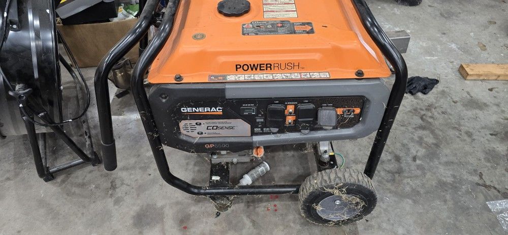 Generac GP6500 Gas Generator 240v 120v