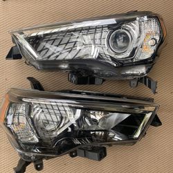 2014+ Toyota 4Runner Headlights W/ Aftermarket Headlight And Blinker