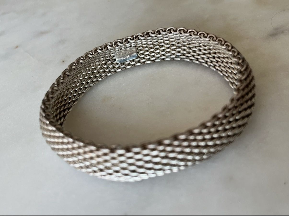 Tiffany & Co Sterling Silver Mesh Bracelet