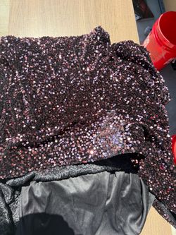 Faeriesty Sequin Formal Dress – Burgundy/Plum – Size XL – Gorgeous!