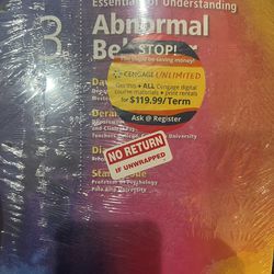 Abnormal Behavior Textbook 