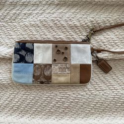 Coach Patchwork Wristlet – Authentic, Over $300 Retail, Only $80!