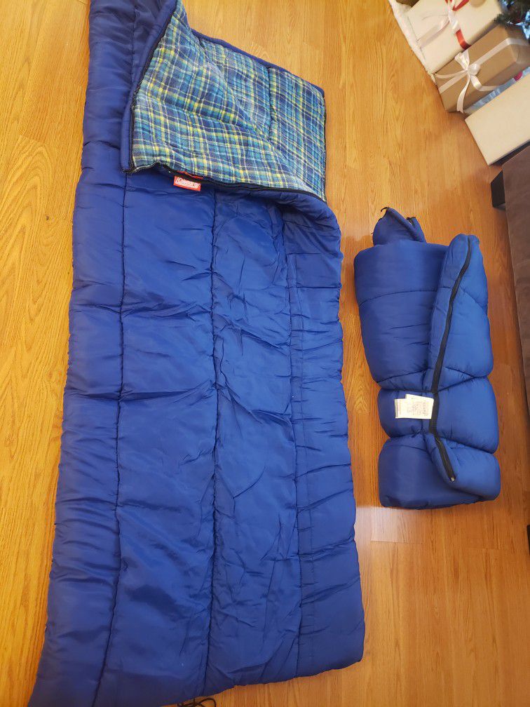 2 Adult Coleman  Sleeping Bags. 