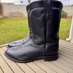 Justin Roper Cowboy Boots Size 10