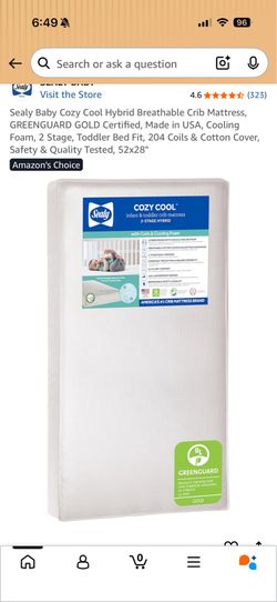 Seally Cool Crib Mattress