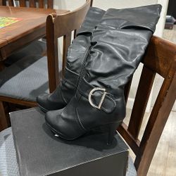 Black High Heel Boots