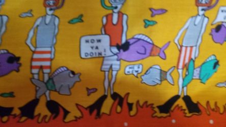 Fabric cotton fish swimmer