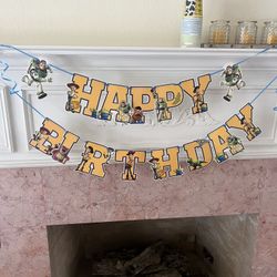 Toy Story Birthday Banner