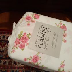100% Cotton Queen Set;  MIB High Quality Flannel Sheets - Brand NEW 
