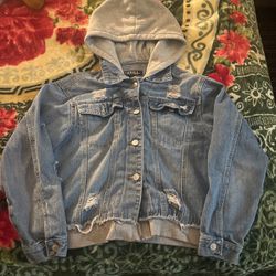 Jean jacket with hoodie Thrill Jeans