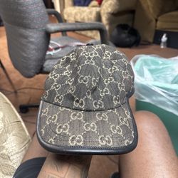 Authentic Black Double G hat 