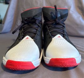 Adidas Adizero Rose 1.5 Restomod Low Black Red Basketball Sneakers Mens 10.5