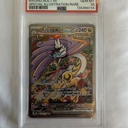 PSA 10 Raging Bolt ex #166 Special Illustration Rare Pokémon Card