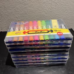 Zebra Hi-Mckee Permanent Marker Set 12 Colors MC12C Oil-Based Pens Made in Japan