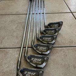 Ping Zing 2 RH Golf Club Iron Set Black Dot Karsten 4 5 6 8 9 W