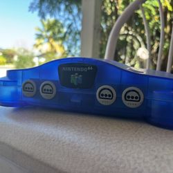 Nintendo 64 Custom Blue ( Not Funtastic Shell)