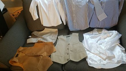 Boys shirts and vest size 6