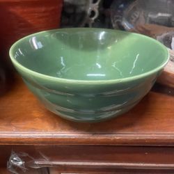 Vintage Bauer Green Mixing Bowl 